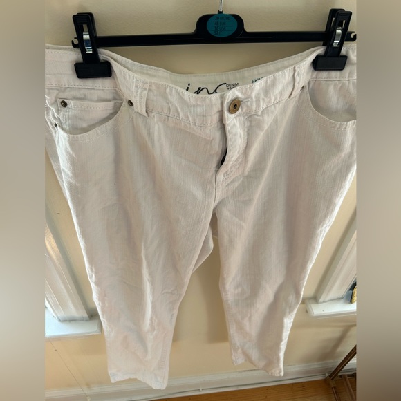 inc. White Plus Size Skinny Leg Slim Tech Petite Pants - Picture 2 of 7